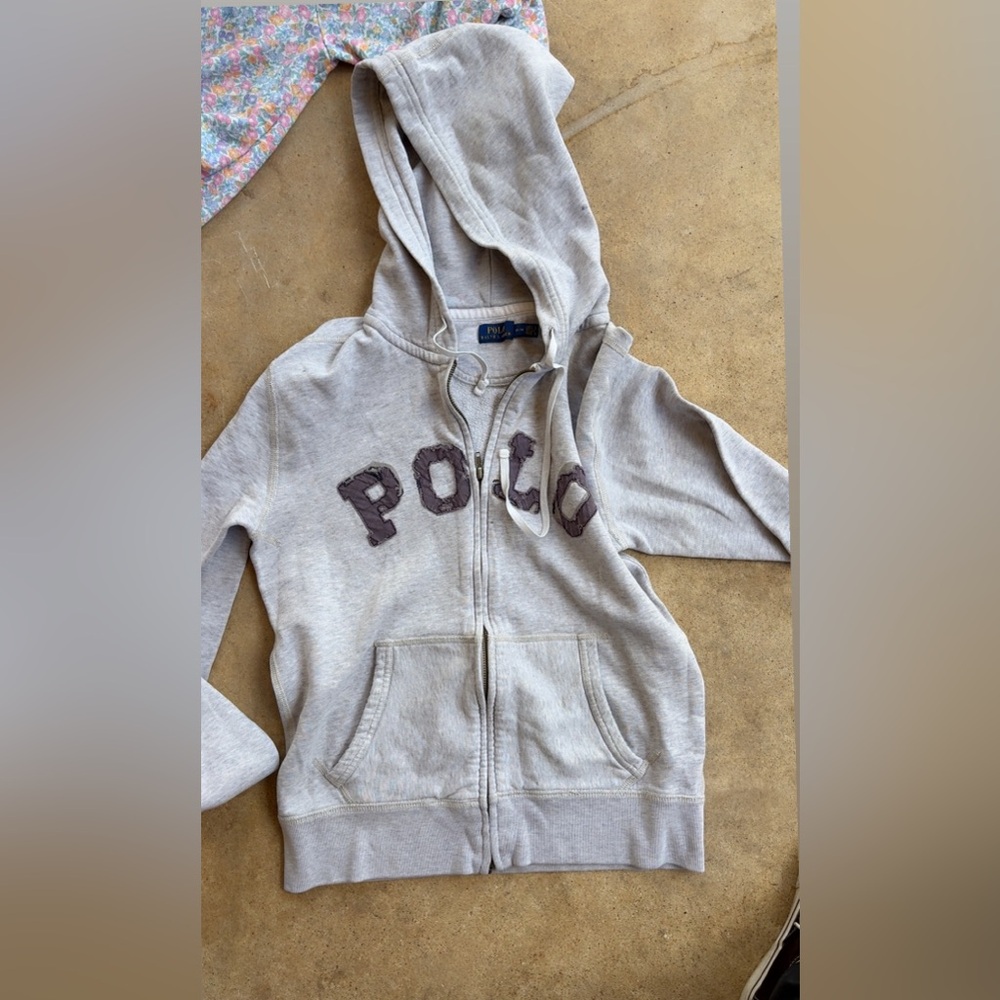 Polo by Ralph Lauren Gray Hoodie Jacket